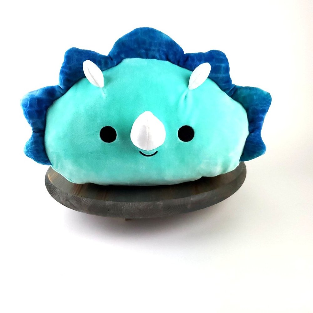 Kellytoy Squishmallows Teegan the Triceratops Stackable Adorable 12" Gently Used